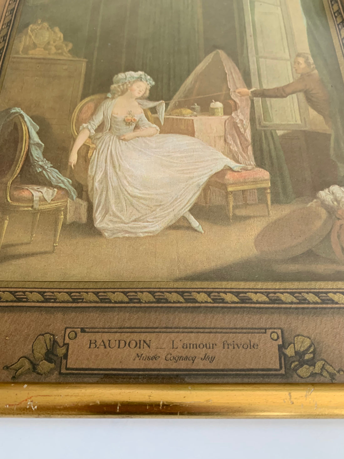 Gravure "L'amour frivole" de Baudoin