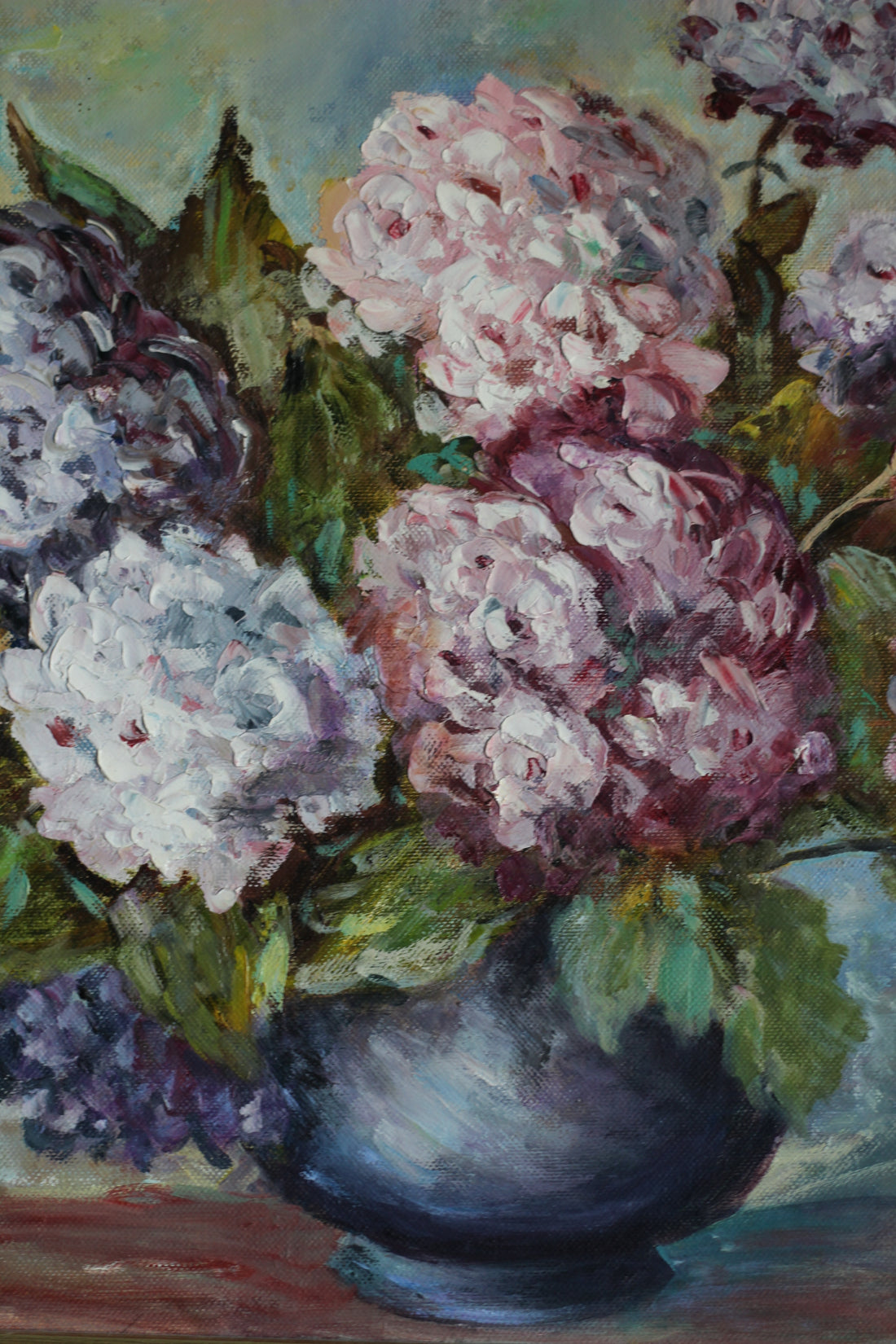 "Hydrangeas" Tableau aux hortensias